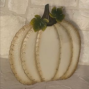 Metal pumpkin decor